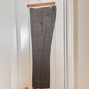 Zara Black and Gray Checkered Pants